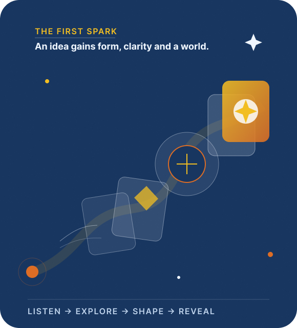from first spark to visual